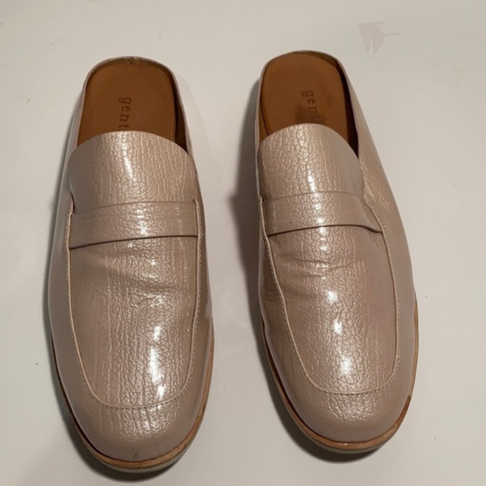 Gentle Souls Size 9M Ballet Pink Leather Slip-On Mules